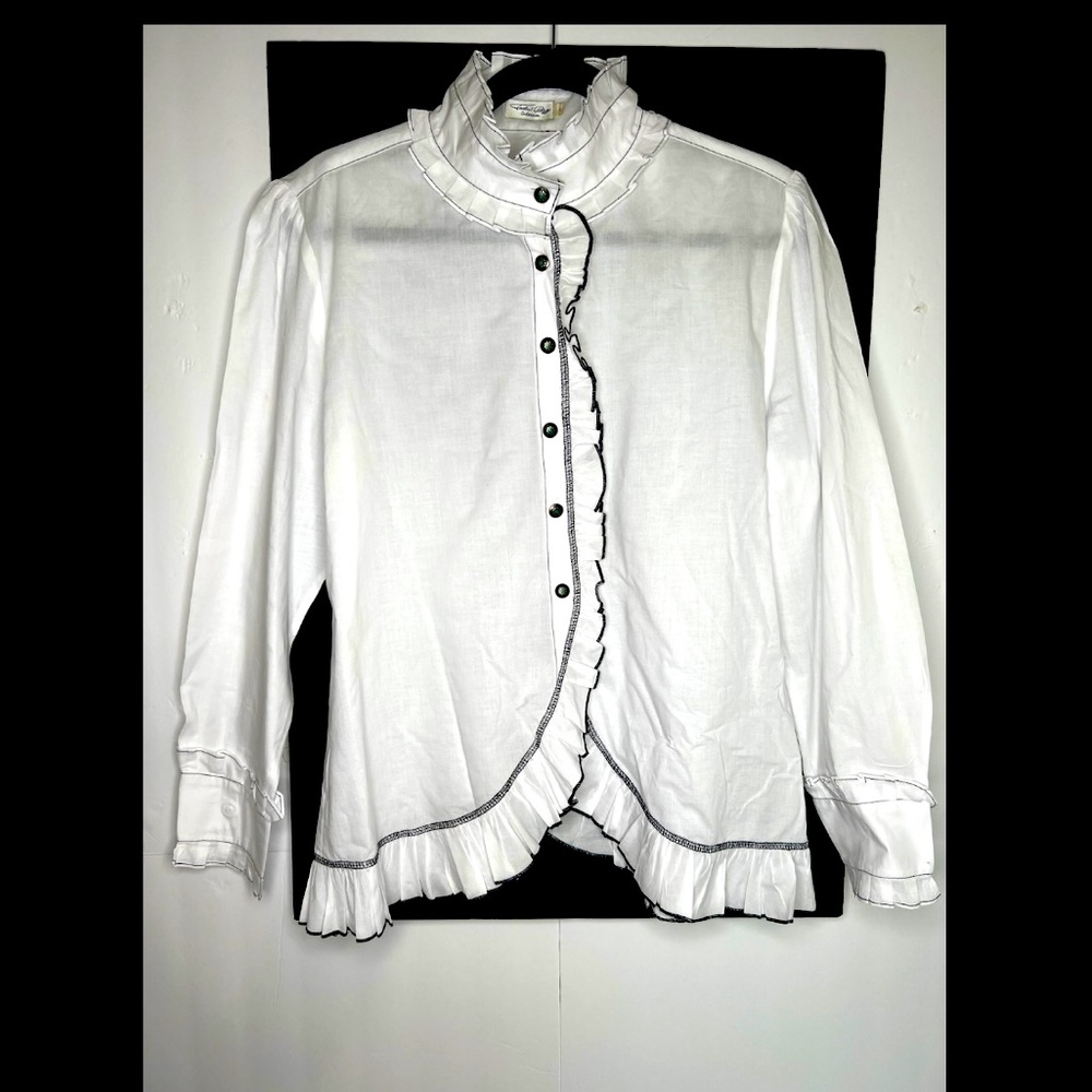 Tasha Polizzi western snap button shirt turquoise size Large